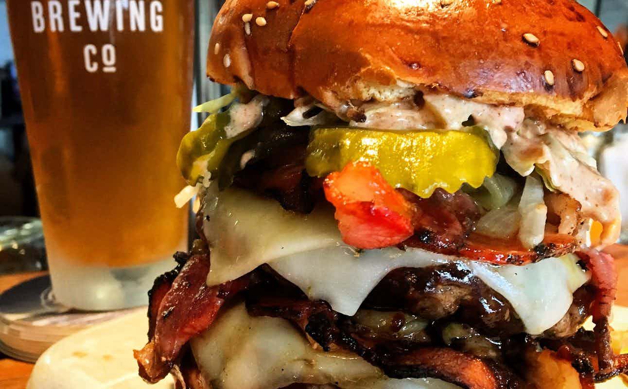 Enjoy Burgers, Canadian and Craft Beer cuisine at Chuck's Burger Bar in Downtown Victoria, Victoria